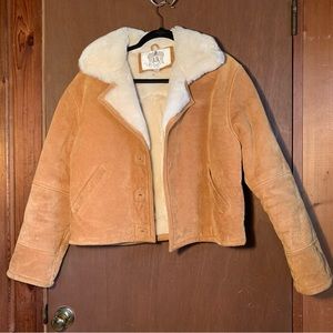 Genuine Leather Shearling Coat